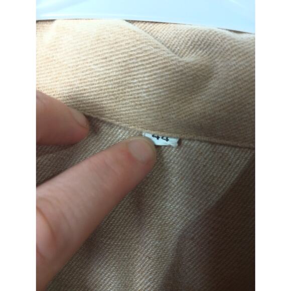 Vintage Sears Leisure Life Tan Button Up Corduroy Top Jacket Men's 44 (Large) - Picture 3 of 4